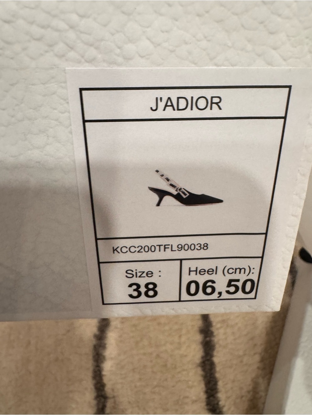 💯 % Authentic Women Dior J'adior Technical Slingback Pump- full set - Picture 14 of 15